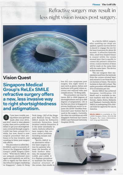 Refractive surgery may result in less night vision issues post surgery